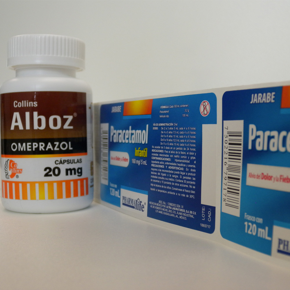 Etiquetas adhesivas digitales para farmacuticos